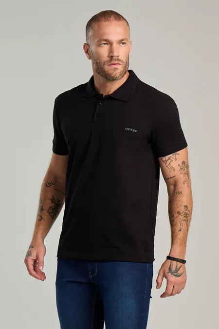 Polo Piquet Masculina Collor Osmoze