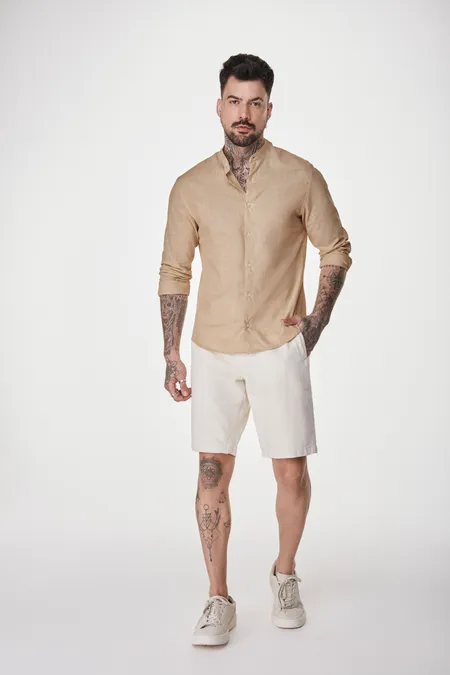 Bermuda Masculina Linho Middle Osmoze