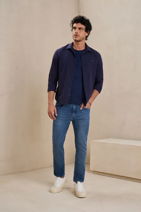 Camisa Social Masculina Malibu Puramania Camisa Social Masculina Malibu Puramania