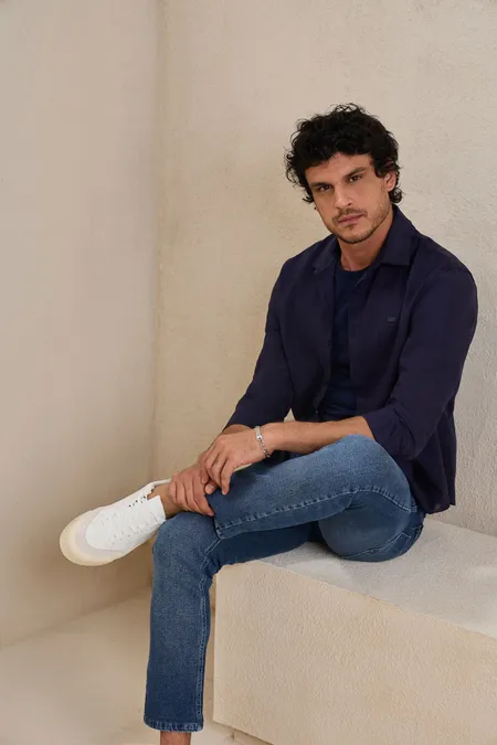 Camisa Social Masculina Malibu Puramania