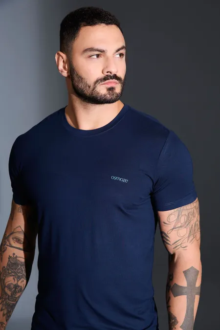 Camiseta Masculina Fit Collor Osmoze Premium