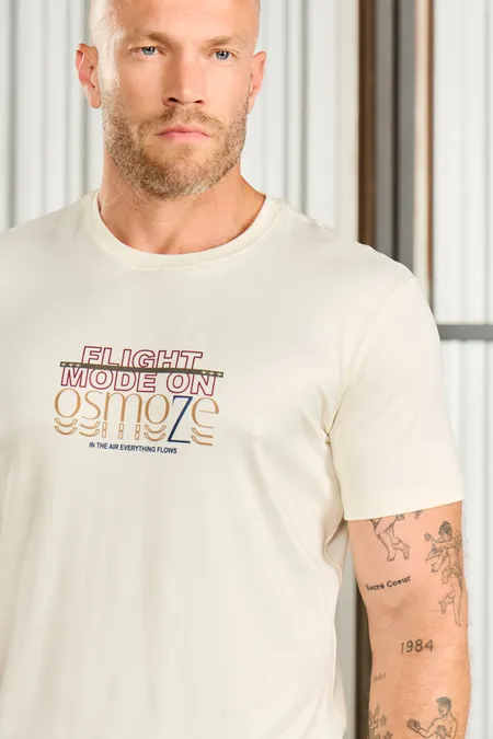 Camiseta Masculina Fit Off White Osmoze