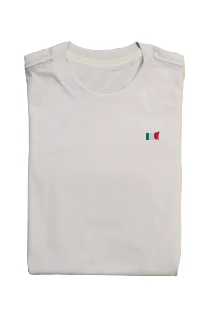 Camiseta Básica Masculina Itália em Algodão La Rossi Camiseta Básica Masculina Itália em Algodão La Rossi