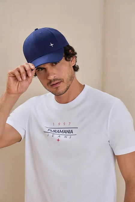 Camiseta Masculina Clássico Jeans em Algodão Collor Puramania