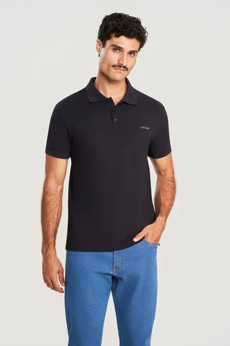 Polo Piquet Masculina Collor Osmoze