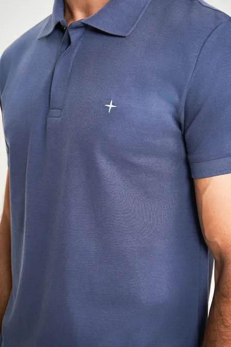 Polo Masculina Piquet Collor Puramania