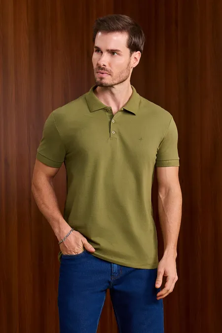 Polo Masculina Piquet Essentials Collor Puramania
