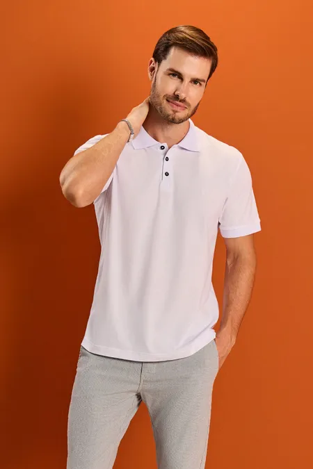 Polo Masculina Piquet Essentials Collor Puramania Polo Masculina Piquet Essentials Collor Puramania
