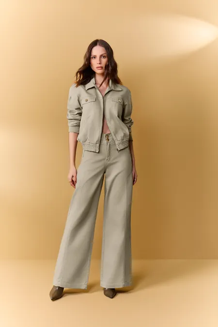 Calça Feminina Wide Leg Collor Puramania
