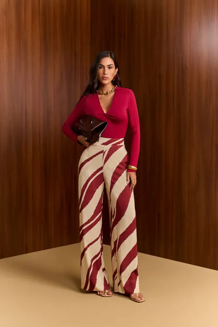 Calça Feminina Viscose Estampa Sensation Puramania