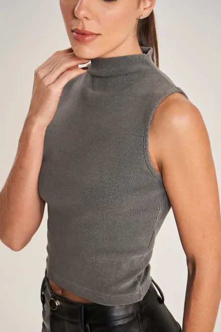 Blusa Regata Gola Alta Puramania