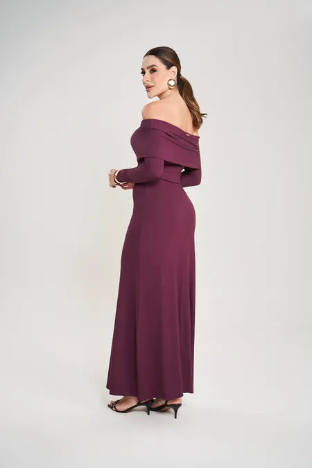 Vestido Canelado Super Midi Puramania Vestido Canelado Super Midi Puramania