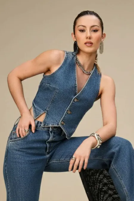 Colete Jeans Feminino Osmoze Colete Jeans Feminino Osmoze