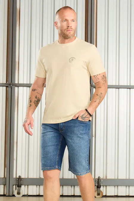Bermuda Jeans Masculina Middle Plus Blue Médio Osmoze