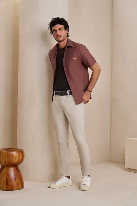 Camisa Masculina Casual Puramania Camisa Masculina Casual Puramania