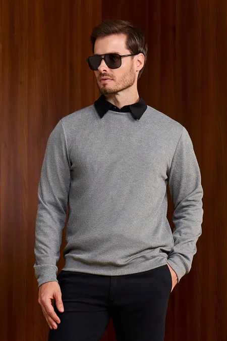 Tricot Retrô Masculino Manga Longa Puramania
