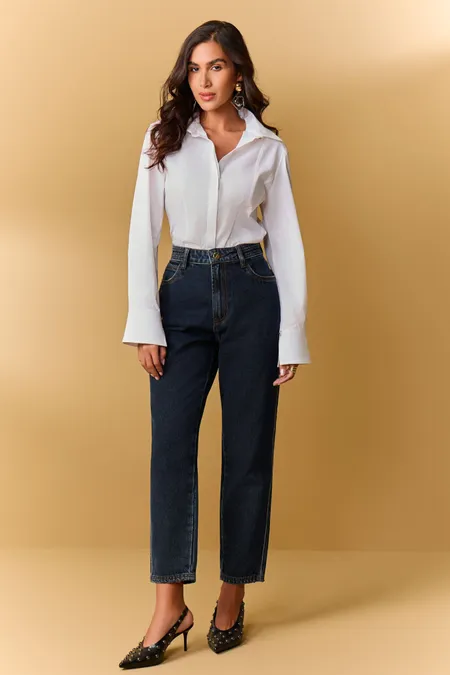 Calça Jeans California Mom em Algodão Durty Puramania Calça Jeans California Mom em Algodão Durty Puramania