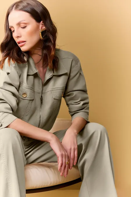 Jaqueta Sarja Feminina Bomber Collor Puramania