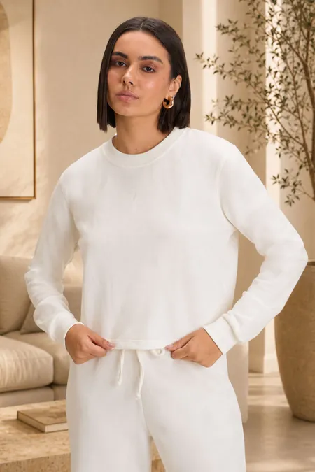 Blusa Moletom Feminina Cropped PraVc