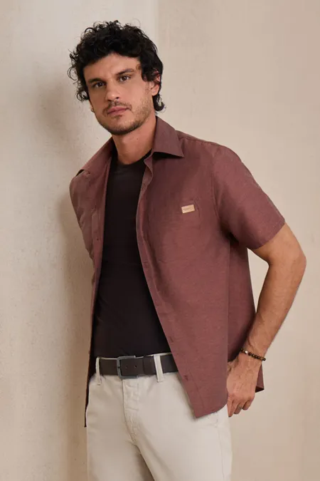 Camisa Masculina Casual Puramania