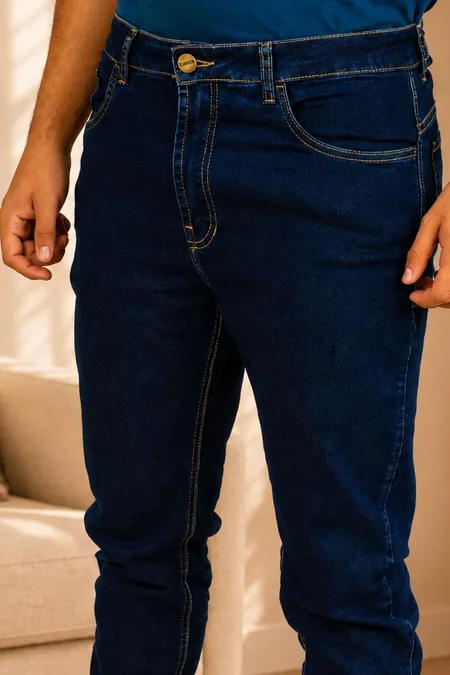 Calça Jeans New Skinny Masculina Dark Blue Tuaren Calça Jeans New Skinny Masculina Dark Blue Tuaren
