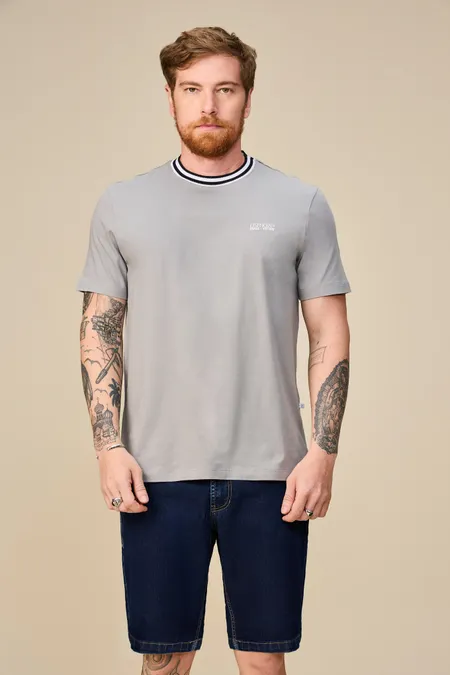 Bermuda Jeans Masculina Middle Blue Escuro Osmoze