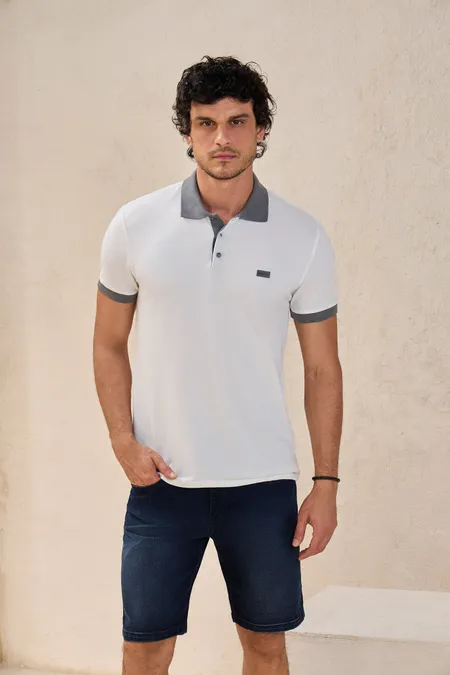 Bermuda Jeans Tradicional Masculina Blue Escuro Puramania