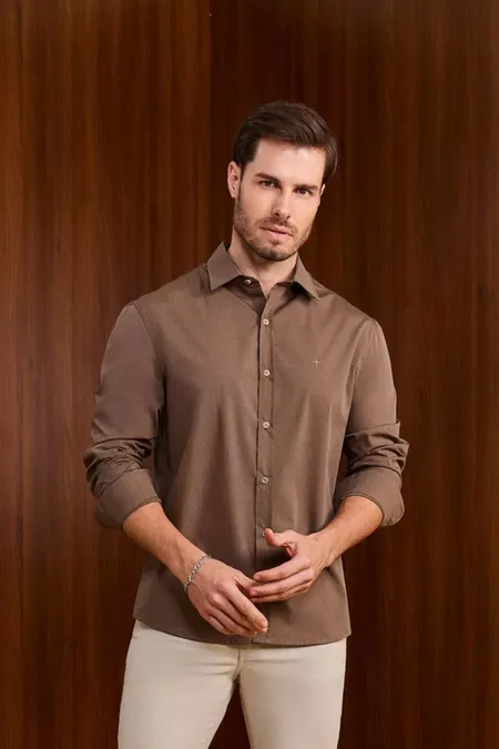 Camisa Manga Longa Collor Puramania