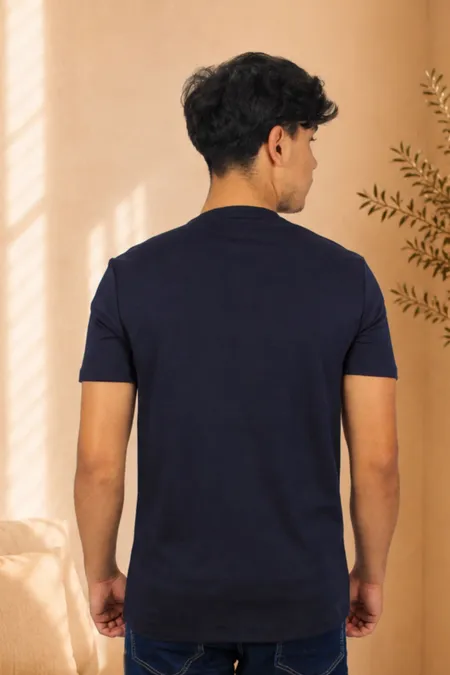 Camiseta Básica Masculina Dolamitas Marinho Tuaren Camiseta Básica Masculina Dolamitas Marinho Tuaren