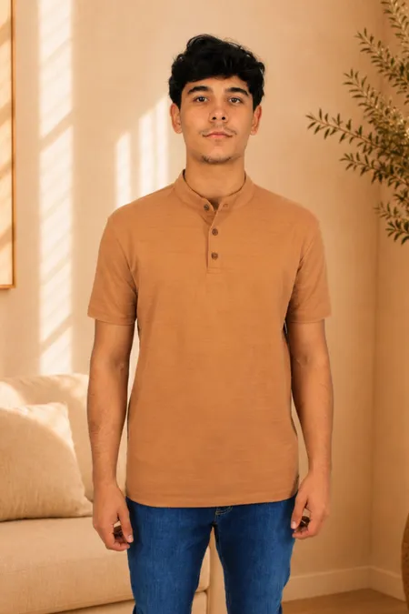 Polo Masculina Gola Padre Listrada Tuaren