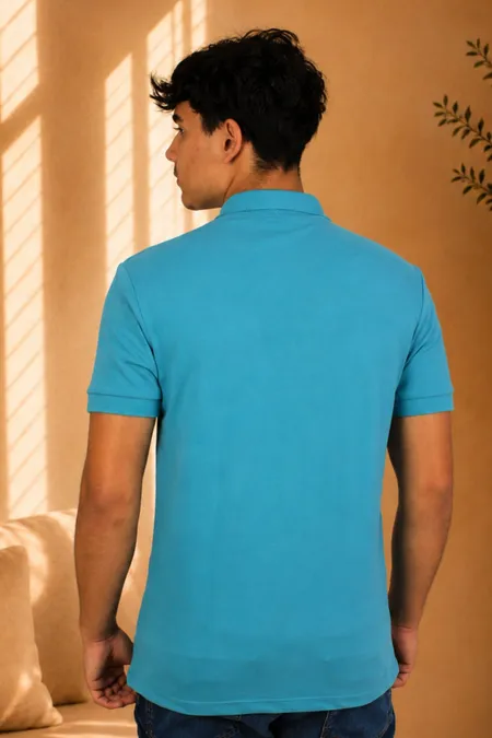 Polo Piquet Slim Fit Masculina Verde Tuaren Polo Piquet Slim Fit Masculina Verde Tuaren