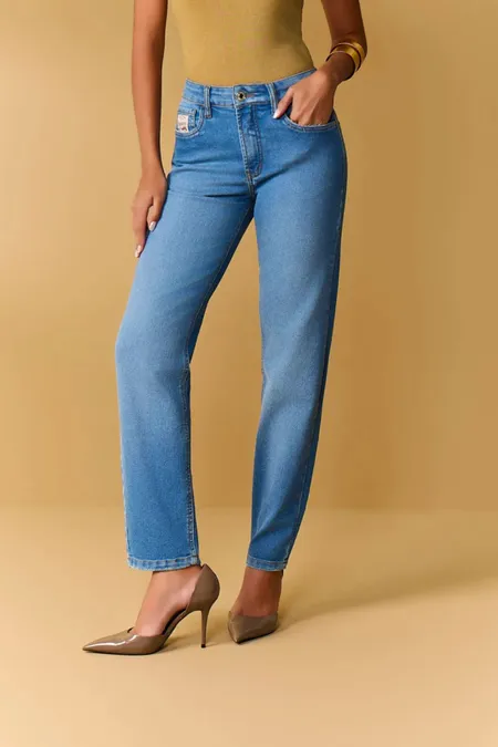 Calça Jeans Feminina Itália Slim Real Vintage Puramania