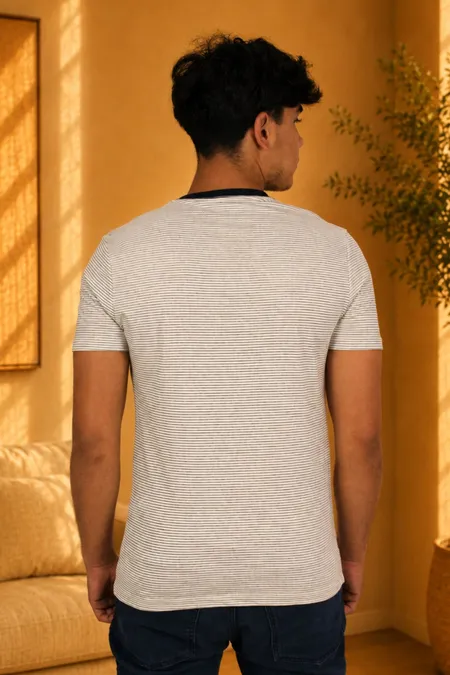 Camiseta Slim Listrada Tuaren Camiseta Slim Listrada Tuaren