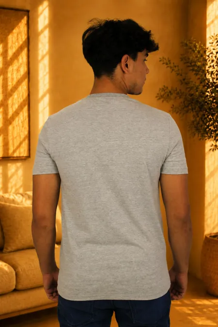 Camiseta Masculina Slim Mescla Tuaren Camiseta Masculina Slim Mescla Tuaren