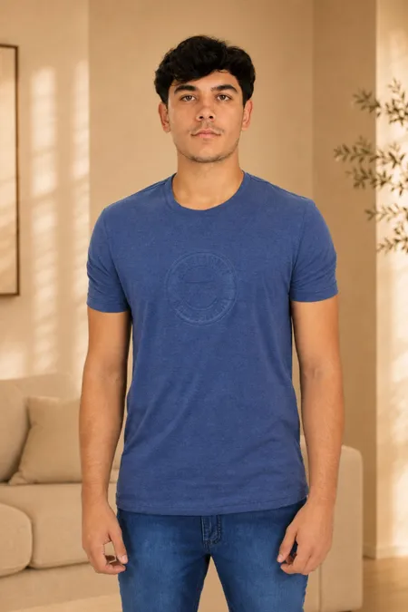 Camiseta Slim Supreme Marinho Tuaren