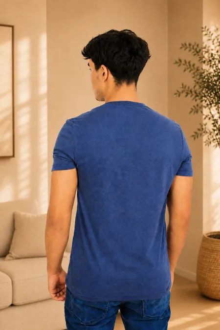Camiseta Slim Supreme Marinho Tuaren Camiseta Slim Supreme Marinho Tuaren