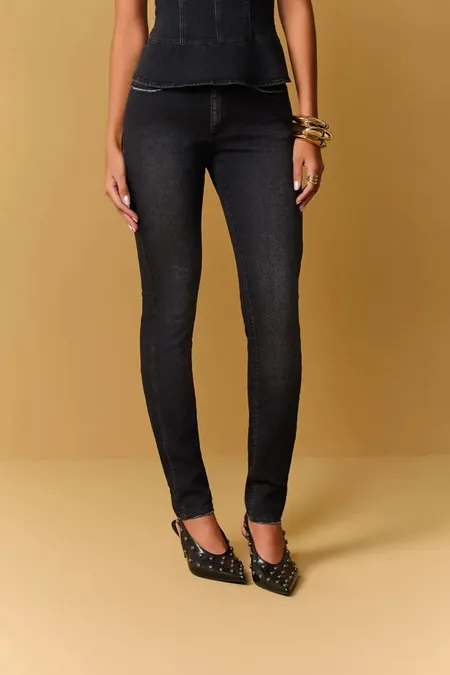 Calça Jeans Feminina Black Itália Cigarrete Puramania