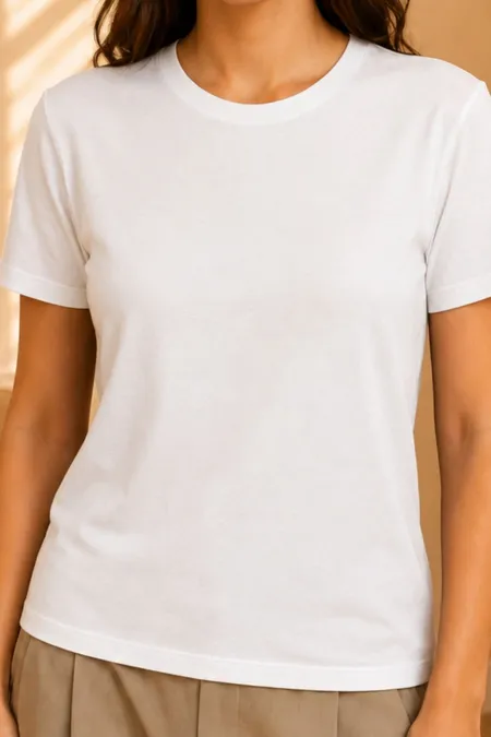Blusa Feminina com Gola Redonda em Algodão Collor Tuaren