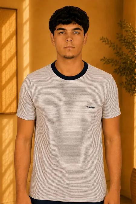 Camiseta Slim Listrada Tuaren