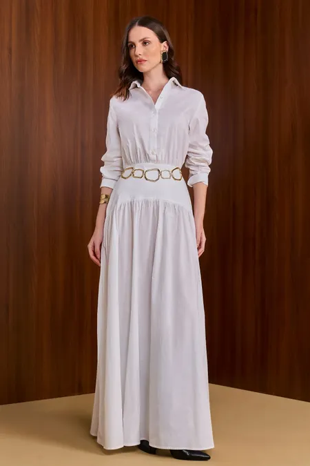 Vestido Longo Feminino Monaco Collor Puramania